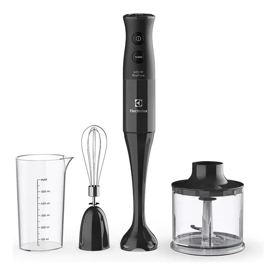 Mixer 3 em 1 Electrolux Preto 400W com Tecnologia TruFlow (EIB10) 220V