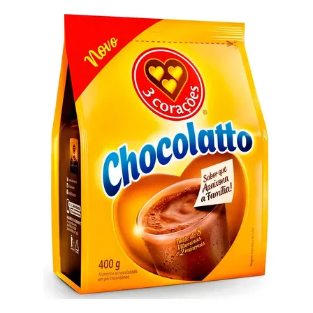 Achocolatado Chocolatto 3 Corações 400g