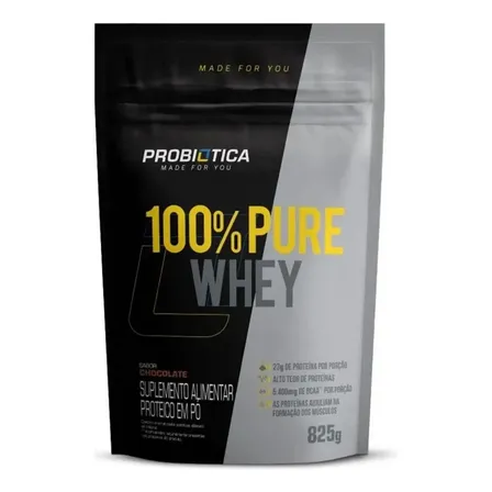 Suplemento En Pó Probiótica 100% Pure Whey Probiótica Proteínas De Whey Protein Sabor Chocolate X 825g