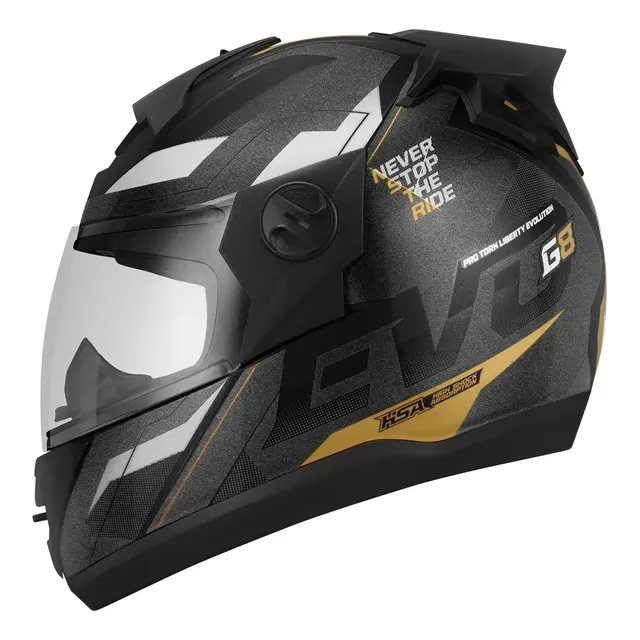 Capacete Moto Pro Tork Liberty Evolution G8 Evo Novas Cores Cor Preto Tamanho Do Capacete 58 Black Edition Sergeant