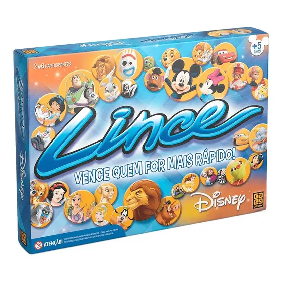 Jogo De Tabuleiro Infantil Procurar Figuras Lince Disney Grow