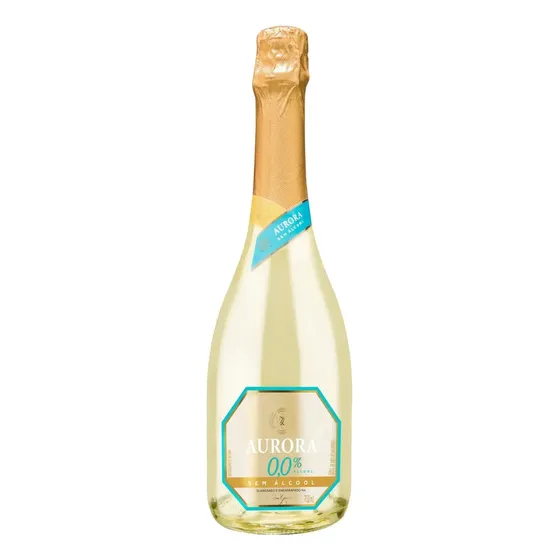 Espumante Brasileiro Branco Zero Álcool Aurora Serra Gaúcha Garrafa 750ml