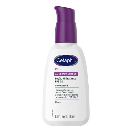 Loção Hidratante Facial Pele Oleosa Cetaphil Pro AC Dermacontrol 118mL