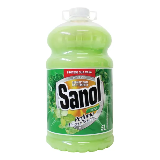 Desinfetante Leitoso Herbal Sanol 5 Litros