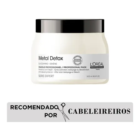 Máscara Capilar L'oréal Professionnel Metal Detox 500ml