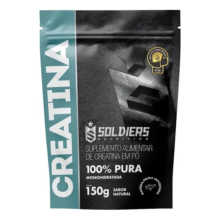 Creatina 150g Suplemento Monohidratada em pó 100% Pura - Soldiers Nutrition