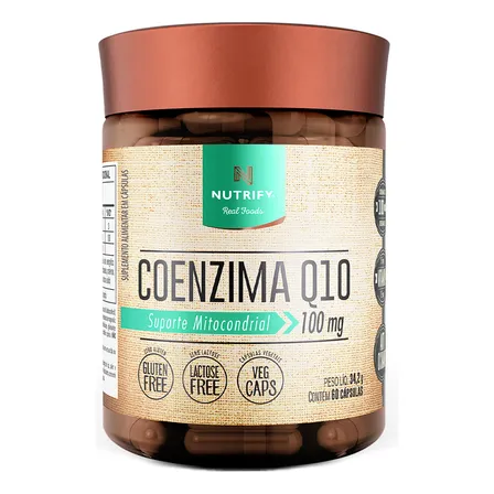 Coenzima Q10 - Nutrify 60 Cápsulas Sem Sabor