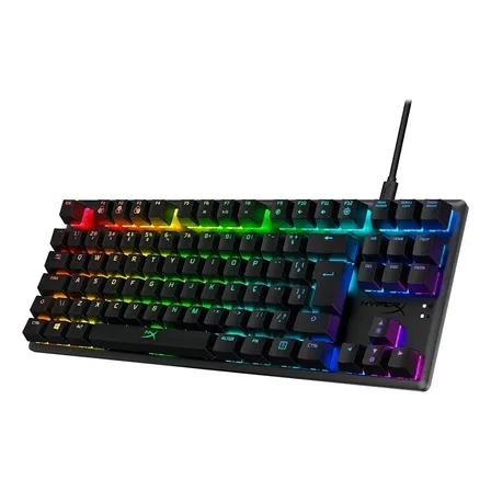 Teclado Gamer Mecânico Hyperx Alloy Origins Core Rgb Switch Blue Abnt2 Preto Português Brasil