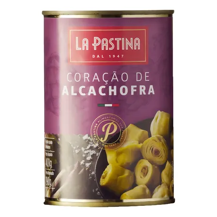 Coração De Alcachofra 400g La Pastina Lata Italiano