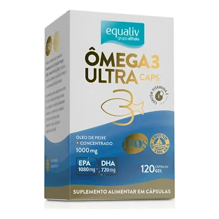 Ômega 3 Equaliv Em Cápsula Sem Sabor De 120 Un