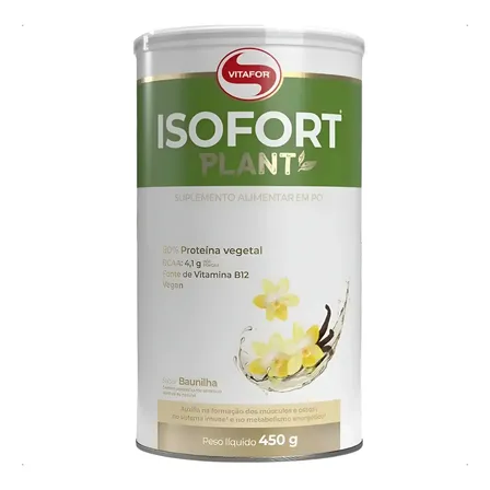 Suplemento Isofort Plant Vegano Baunilha 450g Vitafor Baunilha