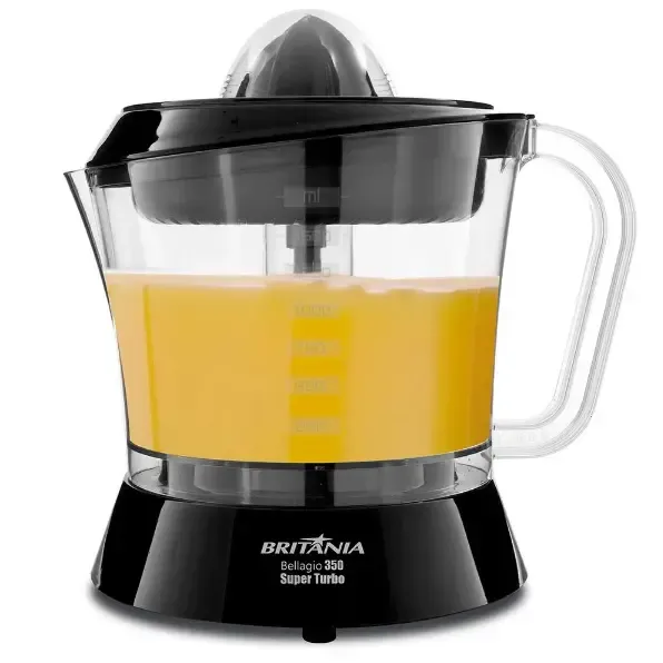 Espremedor De Frutas Super Turbo Bellagio 350 Preto Britânia Preto 60 220v