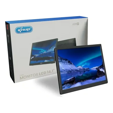 Tv Portátil Digital 14.1 Polegadas Recarregável Lcd