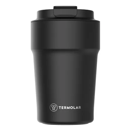Termolar Uniq Copo Termico 380ml Café Chá Preto Liso