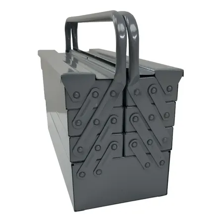 Caixa De Ferramentas Metal Nil Art 50cm 7 Gavetas Cinza Compacta