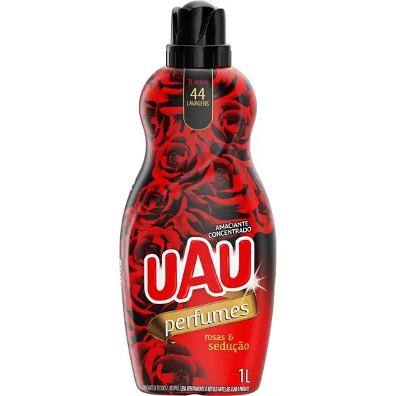 Amaciante Concentrado Uau Perfumes Rosas & Sedução 1l