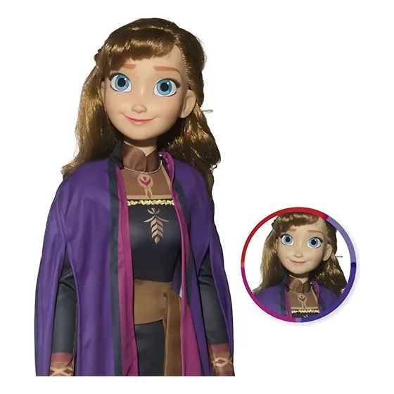 Boneca Anna Frozen 2 Grande - 82 Cm - Baby Brink Disney
