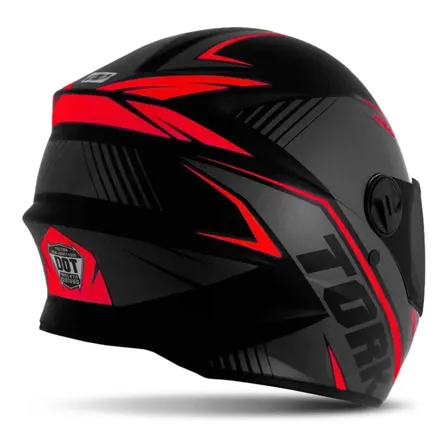 Capacete Pro Tork R8 Com Viseira Escura Para Mais Proteção E Estilo Vermelho 57/58
