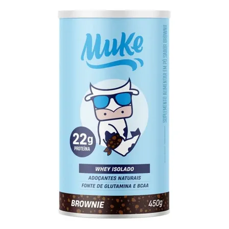 +Mu Whey Isolado Protein 450g Sabor Brownie Sem Glúten