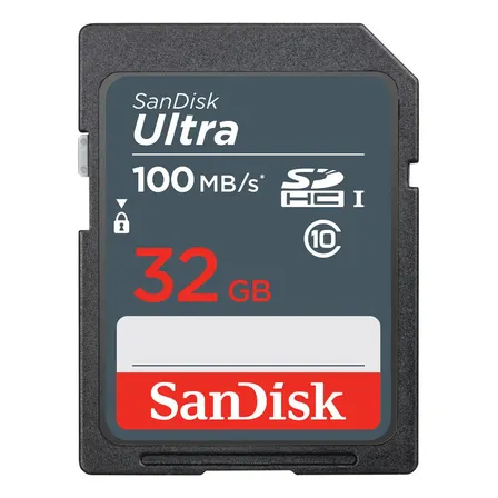 Cartão Memória 32gb Sandisk Ultra Sdhc Sdsdunr-032g-gn3in