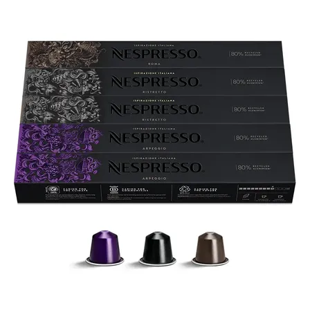 Cápsulas De Café Original Nespresso Sabores Intensos - 50 Cápsulas