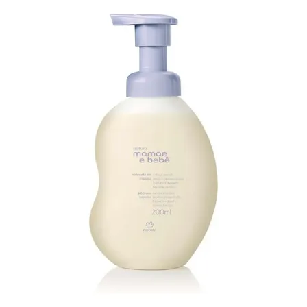 Sabonete liquido Mamãe e Bebê espuma Relaxante - 200ml Natura