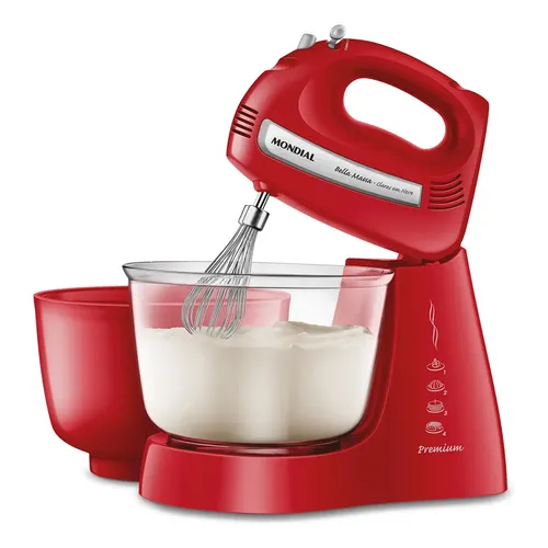 Batedeira Bella Massa Mondial 500w - B-55-r Vermelho 220v 60