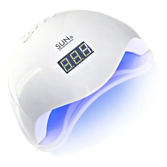 Cabine Sun Led/uv Sun5 Bivolt Unhas Profissional Seca Gel Cor Branco 110V/220V