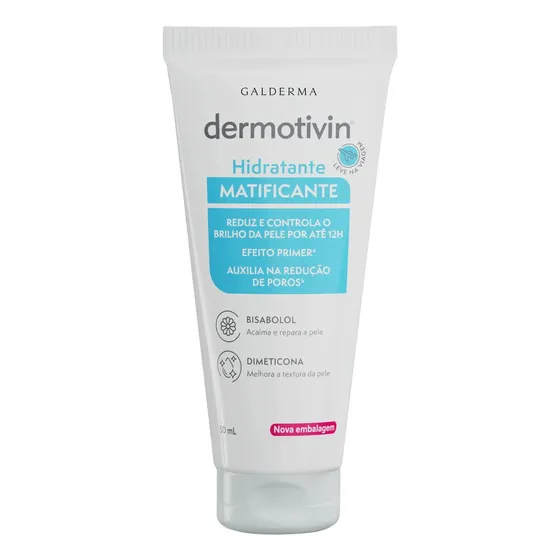 Hidratante Facial Pele Oleosa Matificante Dermotivin 50ml Oleosa Dia/noite