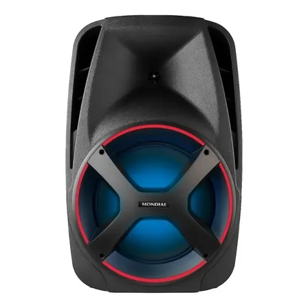 Caixa Amplificada Mondial Connect Power Plus Cm-550 Com Bateria Interna Recarregável 550w Cor Preto 127/220v