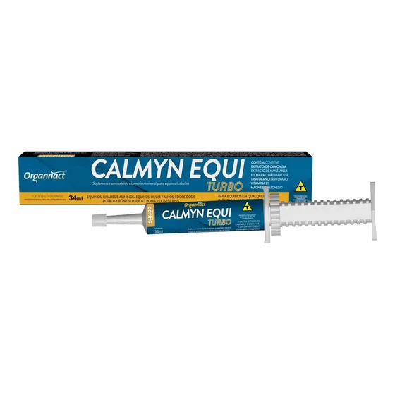 Suplemento Organnact Calmyn Equi Turbo Pasta Equinos 34ml