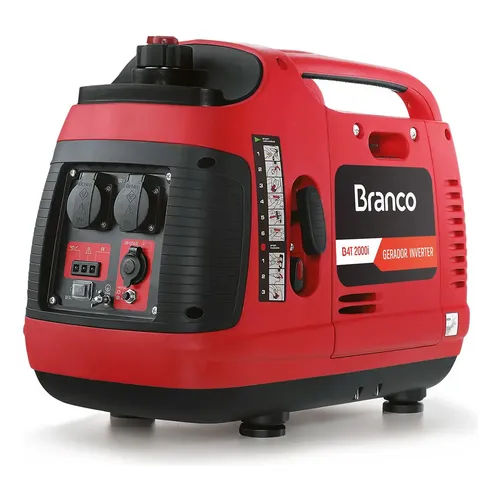 Gerador Portátil 110v 2000w Monofásico Branco + Kit Brindes