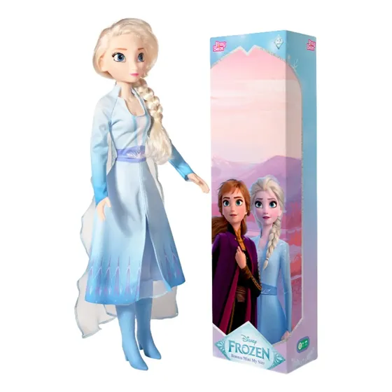 Boneca Elsa Frozen E Olaf Princesa Disney Original 55cm