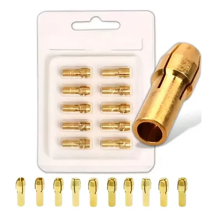 Kit 10 Pinças 4.8 Para Mini Micro Retifica 0.5mm A 3.2mm