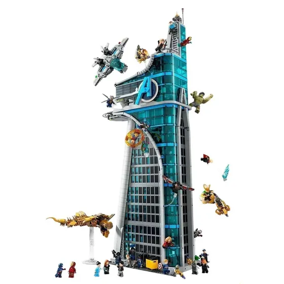 (kit Blocos Torre Vingadores Modelo Edifício-76269)