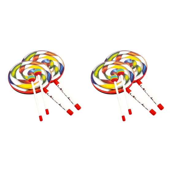 Pacote Com 4 Tambores Lollipop Da Orff Instruments, Adereços