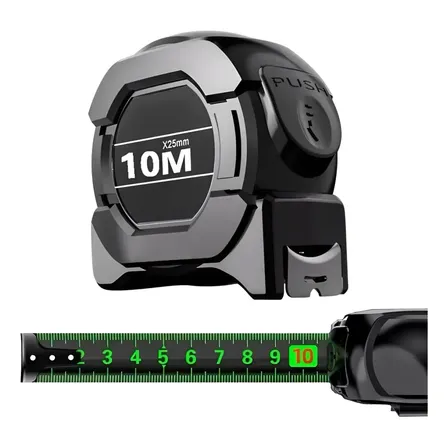 Trena 10 Metros Profissional Fita Métrica Fluorescente Trava