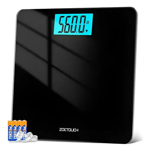 Balança Digital Zoetouch 560lbs Tela Grande Preta