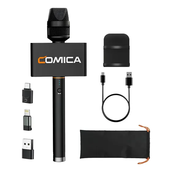 Microfone Comica Revo S Para Repórteres Preto