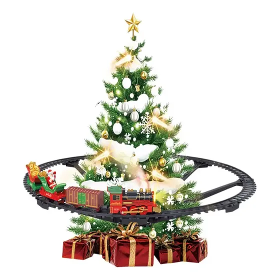 Versão Elétrica Padrão Do Trem Da Árvore De Natal