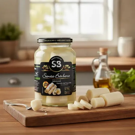 Palmito Pupunha Inteiro Santa Bárbara 570g