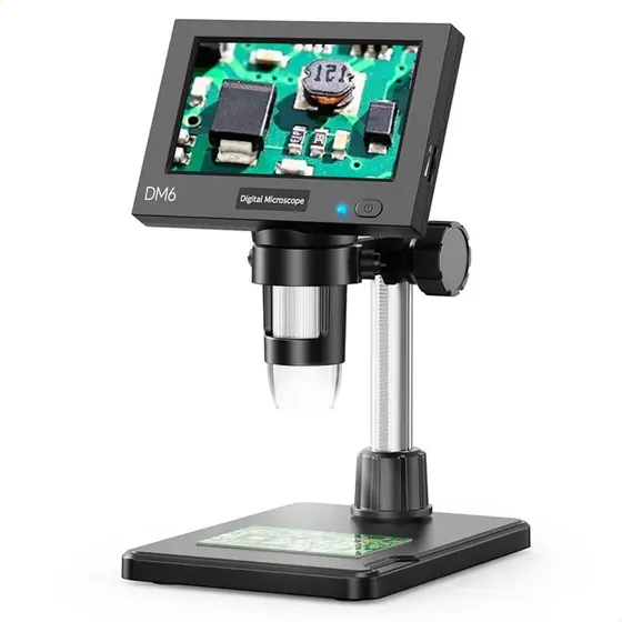 Microscópio Digital De 4,3 Polegadas 10x-1000x Para Reparar