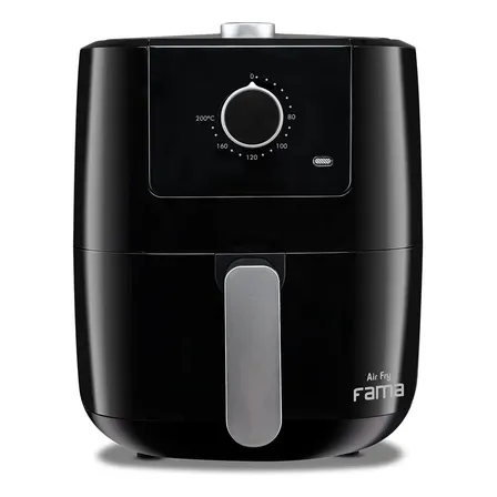 Fritadeira Air Fryer Fama Ffr27p 3l 1300w Preta Com Timer Preto 220v