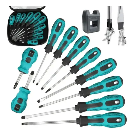 Kit Jogo Chave Fenda E Philips Imantado Profissional 10 Pçs