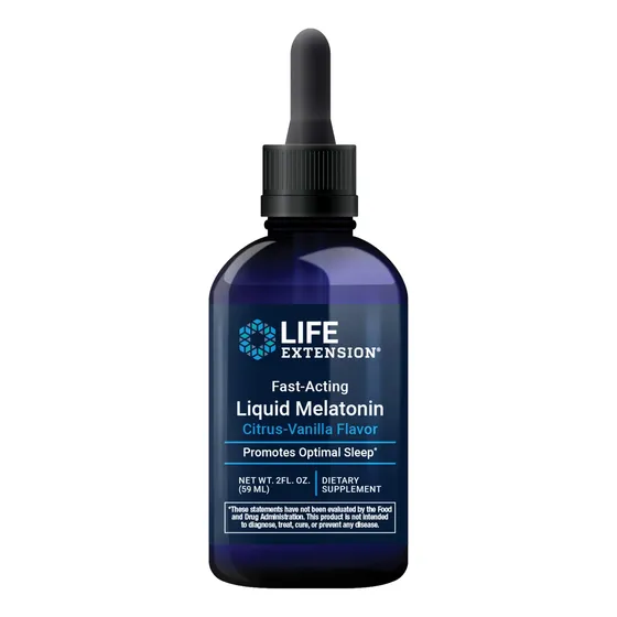 Melatonina Líquida Life Extension 3 Mg Para Suporte Ao Sono Baunilha