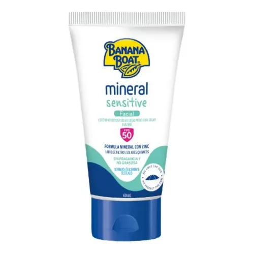 Protetor Solar Facial Banana Boat Mineral Sensitive Fps50