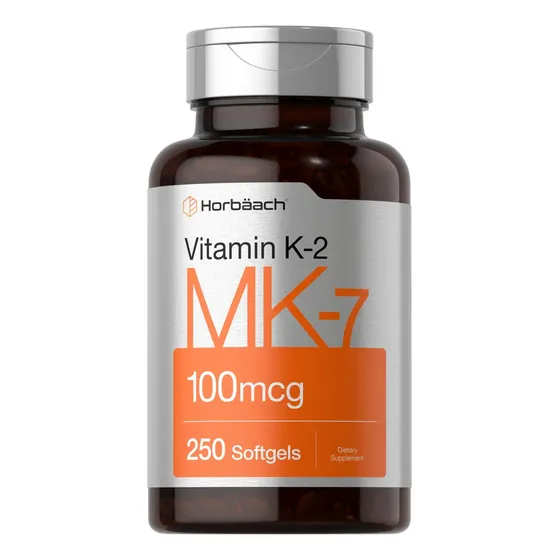 Suplemento Horbäach De Vitamina K2 Mk7 100mcg 250 Cápsulas G
