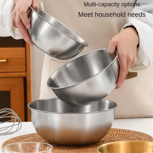 [ckx Rx Conjunto 3 Tigelas Inox Variação Multiuso Cozinha