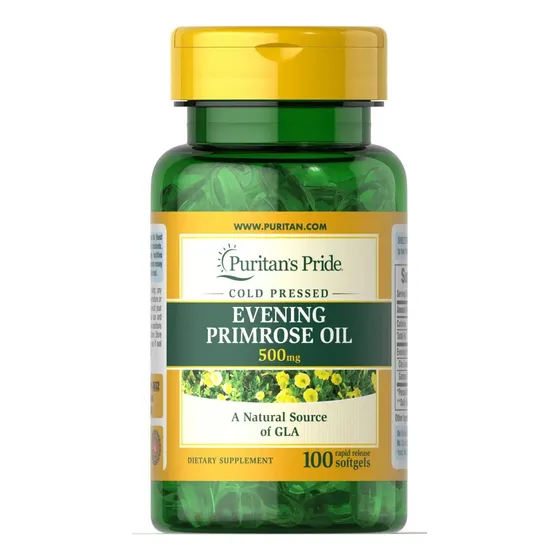 Óleo De Prímula Prensado A Frio Puritan's Pride Sem Sabor