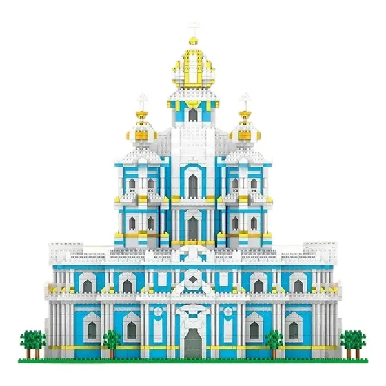 Blocos De Construção Modelo De Igreja Smolny Para Crianças D